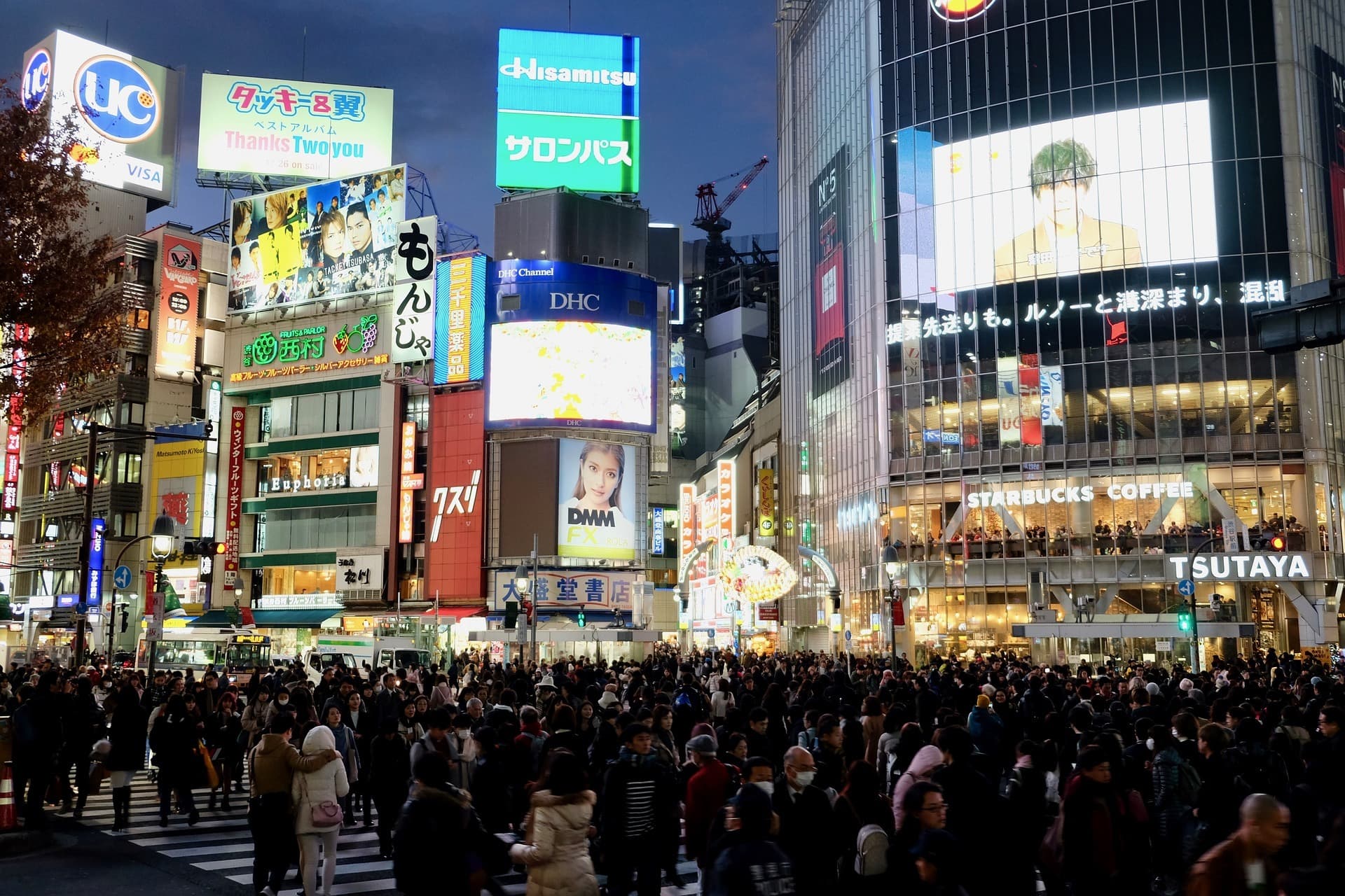 Shibuya Crossing, il passaggio pedonale attraversato da migliaia di persone al giorno!