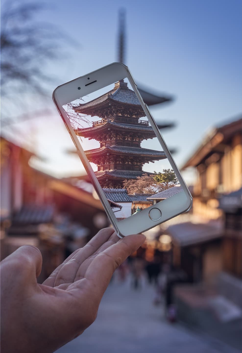Utilizzo dell'iPhone durante il viaggio in Giappone